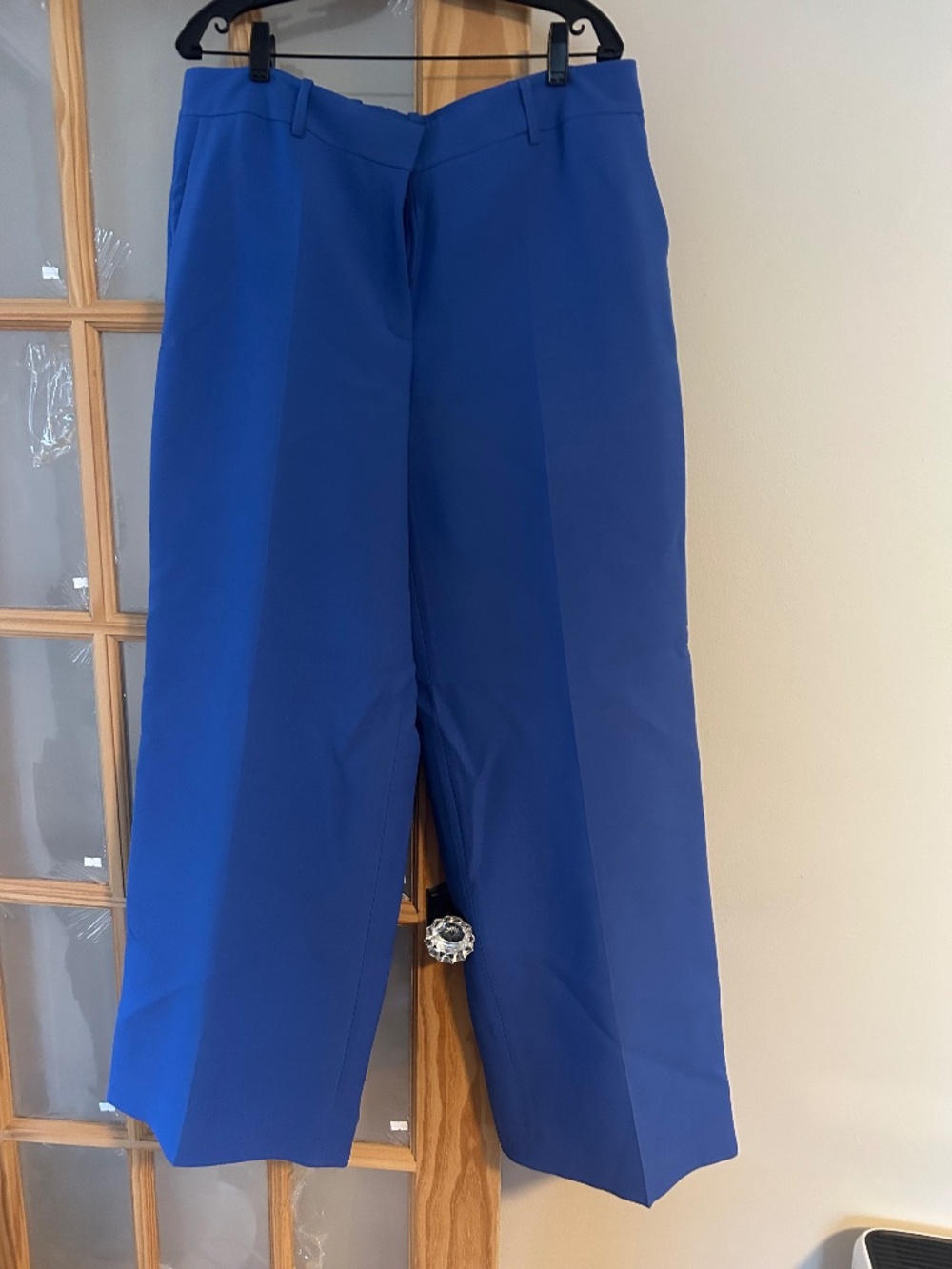 Lafayette 148 wide legged wool/silk trousers
